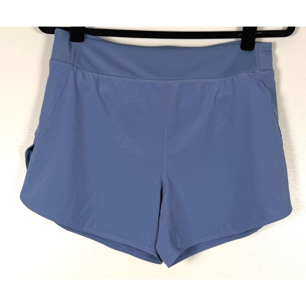 Athleta Girl Run The World Shorts XXL 16 Blue Lined Athletic Running
